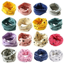 Load image into Gallery viewer, 2019 cartoon Children Boys Girls Baby Wool Ring Scarf Cotton O Ring printed Scarf LIC Neck Scarves Shawl warm Winter Neckerchief