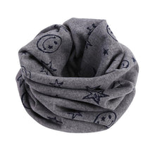 Load image into Gallery viewer, 2019 cartoon Children Boys Girls Baby Wool Ring Scarf Cotton O Ring printed Scarf LIC Neck Scarves Shawl warm Winter Neckerchief